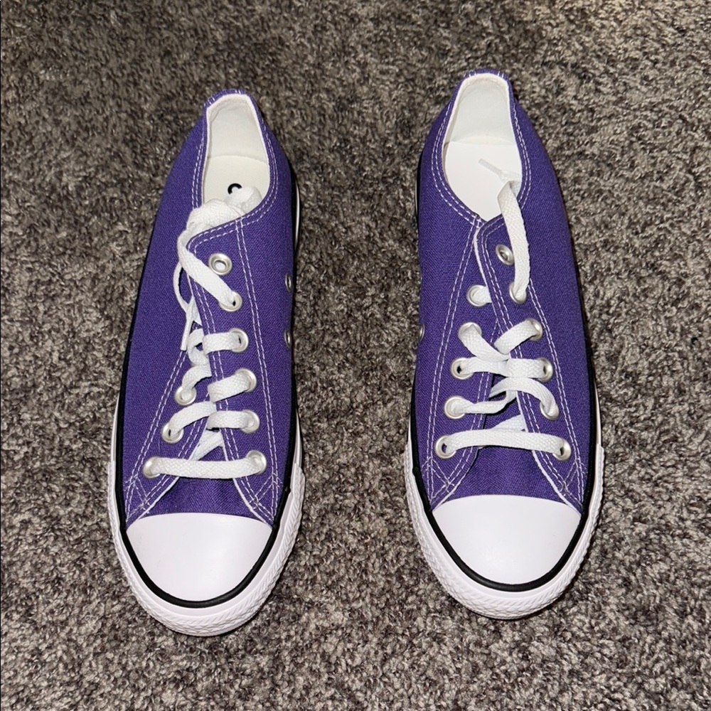 Purple Converse- BRAND NEW WITH TAGS- SIZE 7